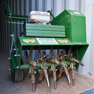 Rasen Aerifizierer, 45cm Arbeitsbreite, mit Benzin-Motor BA-4 Air-Ject, Bannerman Stuttgart
