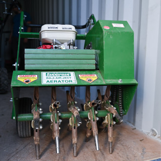 Rasen Aerifizierer, 45cm Arbeitsbreite, mit Benzin-Motor BA-4 Air-Ject, Bannerman