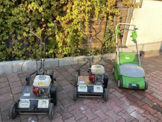Rasen Vertikutierer 42cm, mit Benzin-Motor hohe Flächenleistung, RVL - 420, Gepa