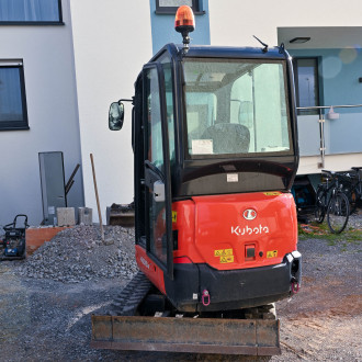 Minikoparka z gumowymi gąsienicami, KX019-4, Kubota, MS01