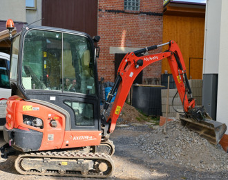 Minibagger, mit Gummiketten, KX019-4, Kubota, MS01 Stuttgart