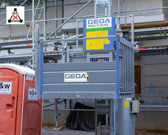 GEDA 500 Z DUO - Zahnstangenaufzug / Materialtransport