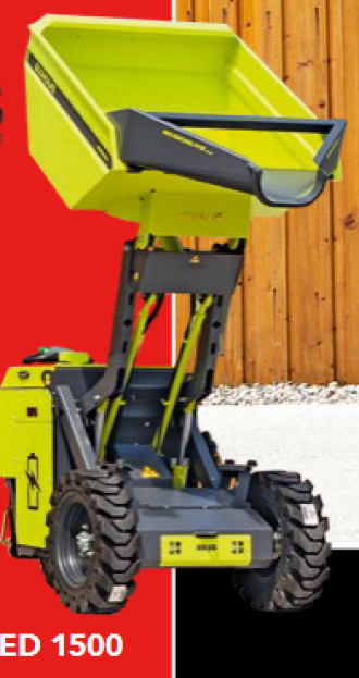 Ecovolve ED-1500 Akku-Dumper Hochkippmulde Friedrichshafen