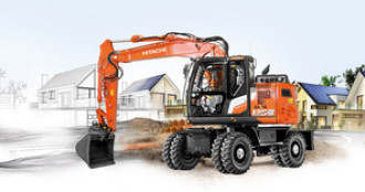 Hitachi ZX 135 W-7 Mobilbagger 