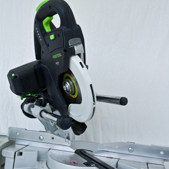 Kappsäge Festool KS 60E, inkl. Winkelschmiege und Schnellbauzwinge 