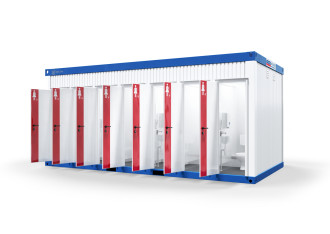 BASIC LINE PLUS WC D/H MAXI WC Container Toiletten Damen und Herren 