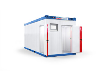 Sanitärcontainer WC-Container D/H mit Flur/Miniküche