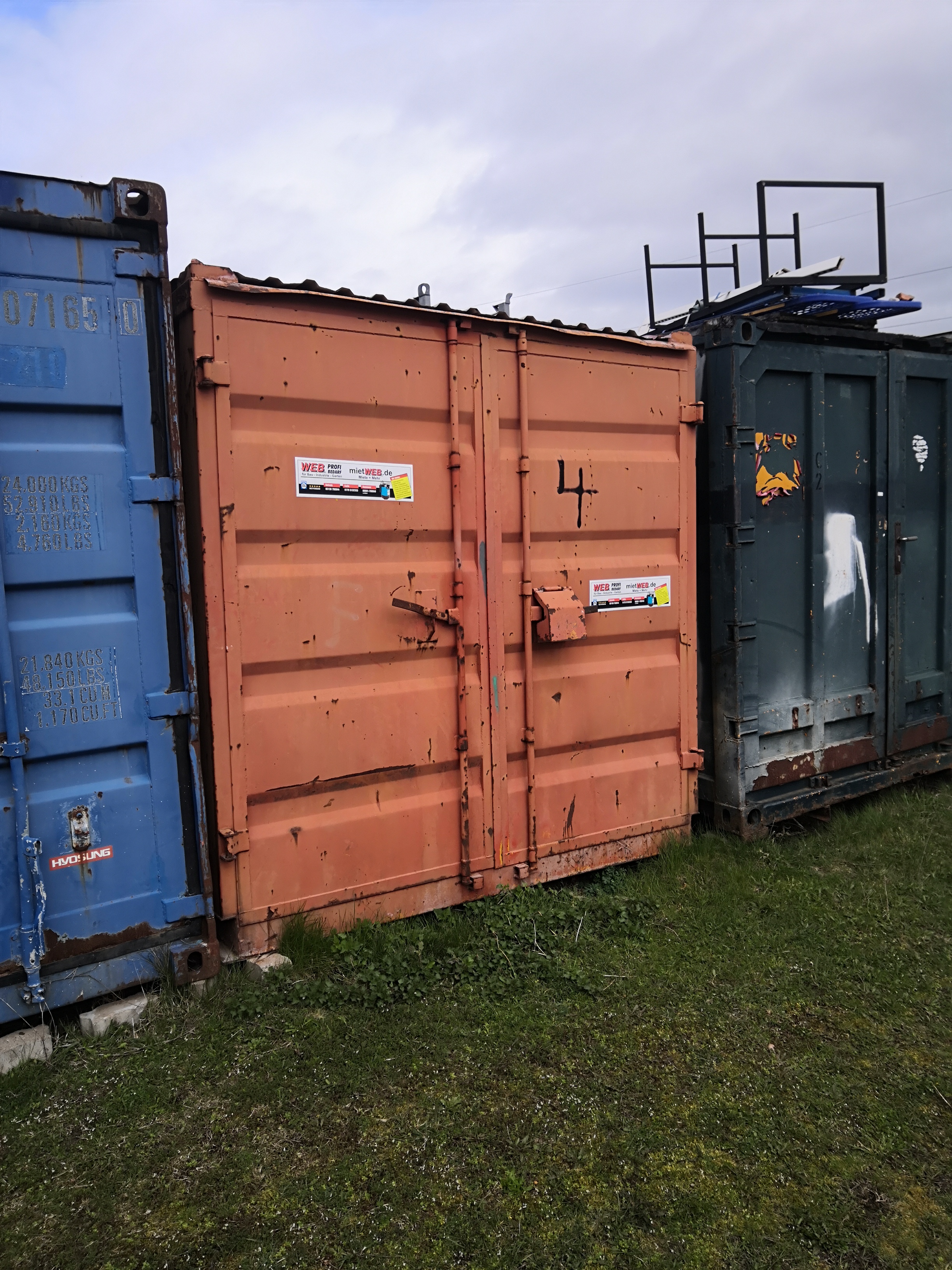 Lagercontainer 3m Material Container 10 ft mieten