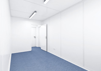 Raumcontainer mit Flurgang (3 Zugänge) Raum- & Bürocontainer 20 ft