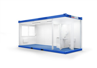 Raumcontainer mit WC/Miniküche Raum- & Bürocontainer