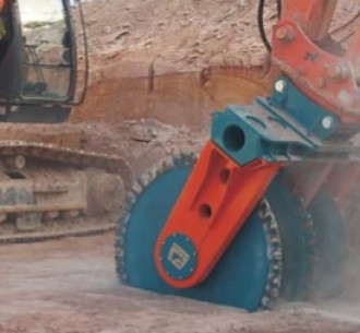 Bagger Säge, Stein Beton Asphalt Holz Metalle 