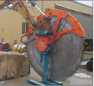 Minibagger Säge, Stein Beton Asphalt Holz Metalle