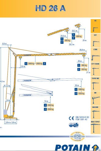 POTAIN HD26A 