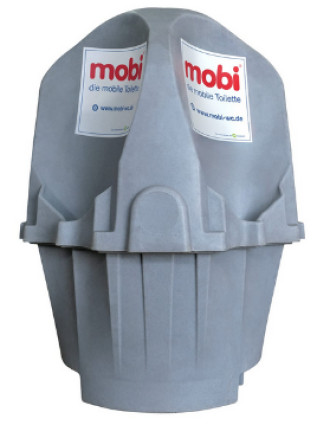 mobi GO Freistehender Urinalstand für 4 Personen Mobiles Urinal 