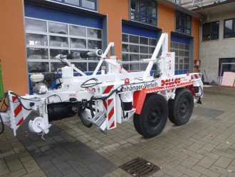 Lancier Kabeltrommelanhänger 18 Tonnen 4 Meter Trommel