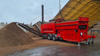 Mobile Trommelsiebanlage mieten - 5 bis 80mm Lochdurchmesser