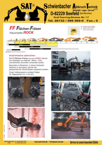 Koparka do skał FF 2/4 Skała Beton Asfalt