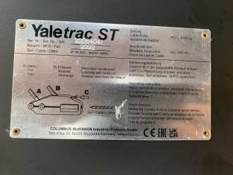 Greifzug Seilzug Set bis 3,2 to, inkl. 16 mm Stahlseil 20 m + 20 m Verlängerung + Rundschlingenset 4 to, Yaletrac ST