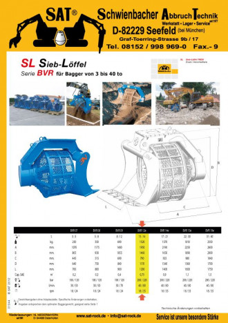 Hydrauliczna łyżka przesiewająca BVR 12 C Trevi