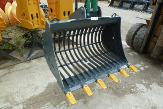 Gitterlöffel Sortierlöffel Minibagger mit SW03  