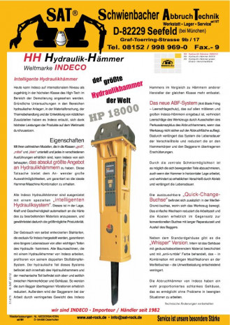 Młot hydrauliczny Indeco UP 7000