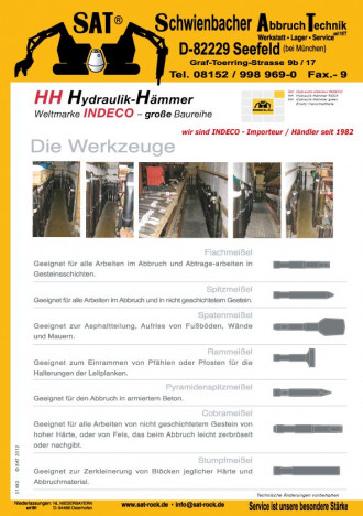 Młot hydrauliczny Indeco UP 3000