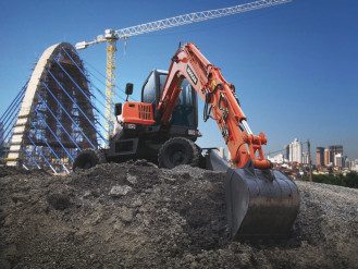 Doosan DX57W Bagger Rodgau