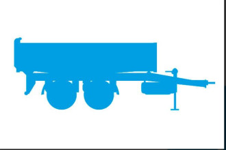 Autotransportanhänger Tandem gebremst m. Hochplane Ges.-Gew. 3.500 kg 100 km Zulassung Ludwigsburg