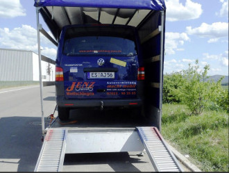 Autotransportanhänger Tandem gebremst m. Hochplane Ges.-Gew. 3.500 kg Nutzlast: 2.500 kg 100 km Zulassung