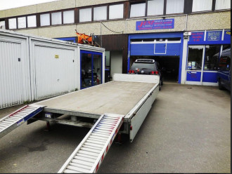 Autotransportanhänger Tandem gebremst Ges.-Gew. 3.500 kg Nutzlast: 2.600 kg 100 km Zulassung