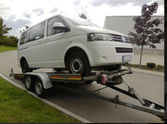 Autotransportanhänger Tandem gebremst Ges.-Gew. 2.000 kg Nutzlast: 1.400 kg 100 Km Zulassung