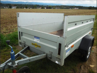 Anhänger Pritsche offen Einachs ohne Bremse Ges.-Gew.: 750 kg Nutzlast: 520 kg