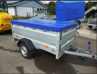 Anhänger Pritsche offen Einachs ohne Bremse Ges.-Gew.: 750 kg Nutzlast: 520 kg