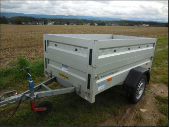 Anhänger Pritsche offen Ges.-Gew.: 1.000 kg Nutzlast: 800 kg 100 km Zulassung 