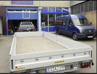 Anhänger Pritsche Tandem Ges.-Gew.: 3.500 kg Nutzlast: 2.760 kg 100 km Zulassung.