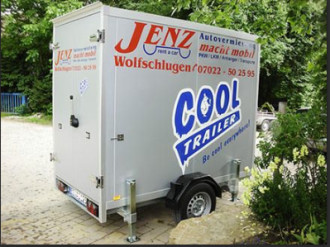 Kühlanhänger Ges.-Gew.: 1.300 kg Nutzlast: 528 kg