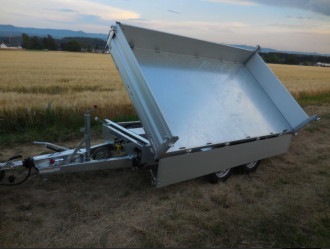 Kippanhänger 3-SeitenGes.-Gew.: 3.500 kg Nutzlast: 2.500 kg 100 km Zulassung Göppingen
