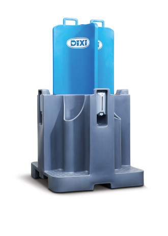 DIXI® URI WC Urinal Pissoir Urinalständer ausreichend Platz für vier Personen 