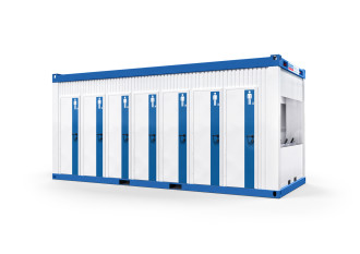 WC-Container mit 14 Toiletten Sanitärcontainer 
