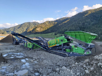 Terex EvoQuip Colt 1000 mobile Schwerlastsiebanlage