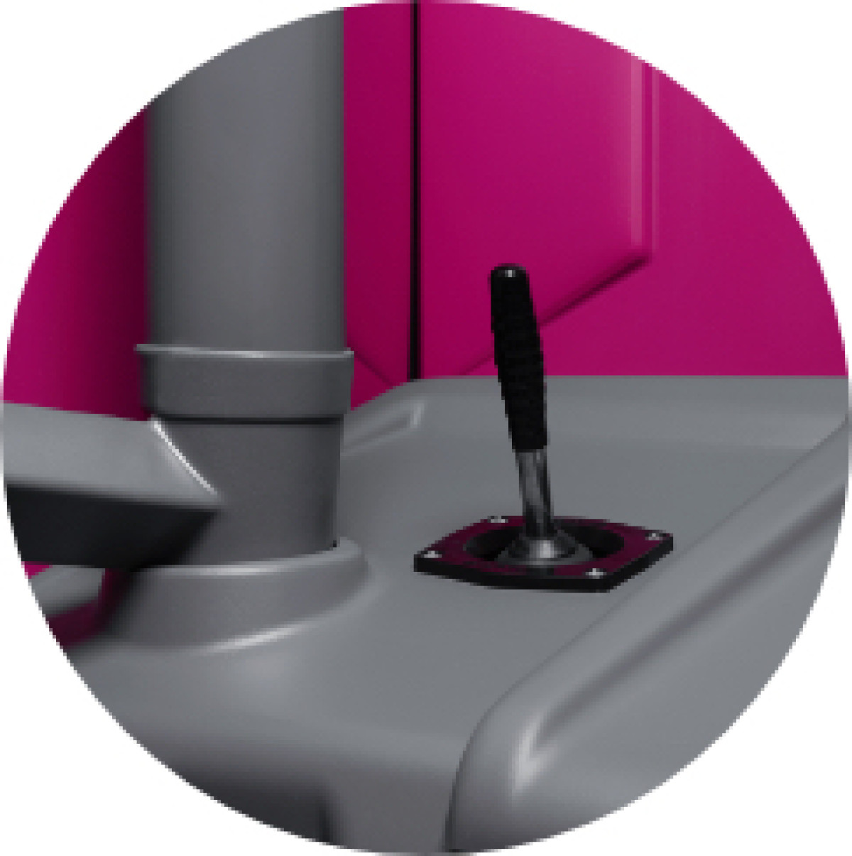 Toilettenkabine Wölkchen Klassiker Baustellentoilette