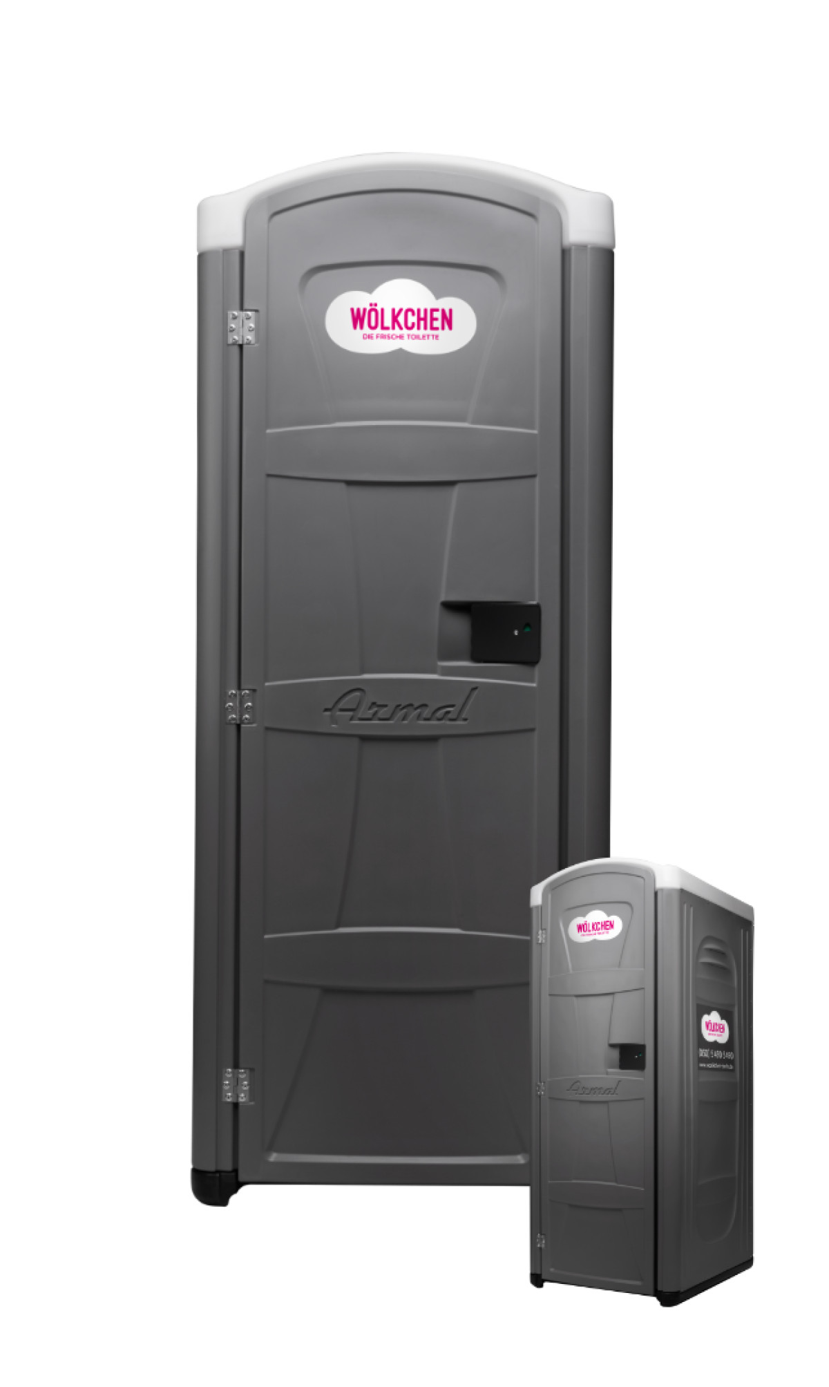 Toilettenkabine Wölkchen Mini Baustellentoilette