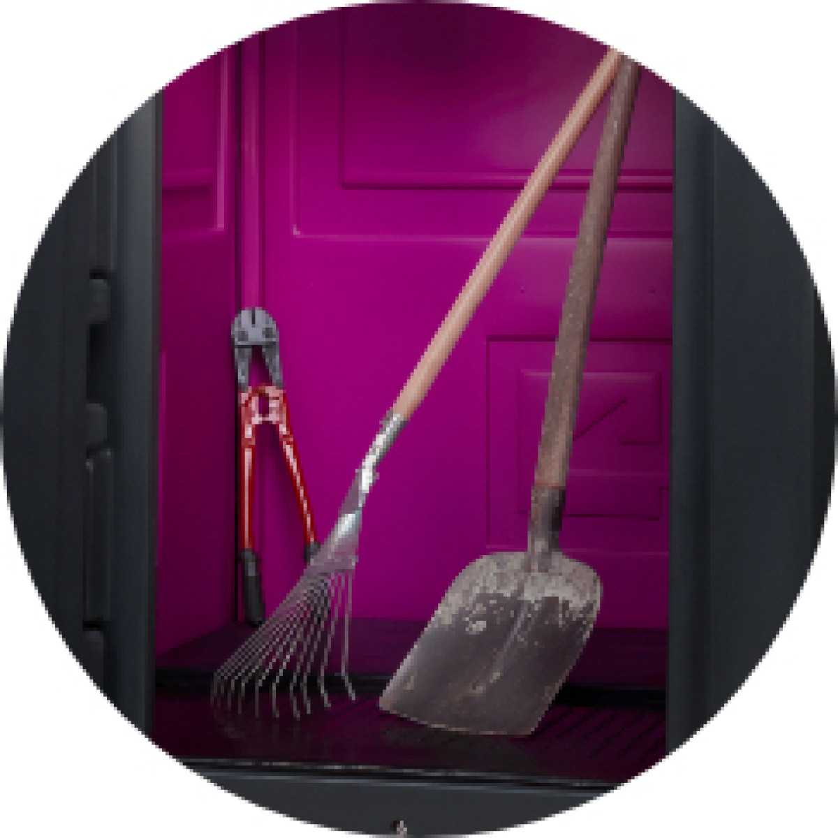 Toilettenkabine Lagerwölkchen Baustellentoilette