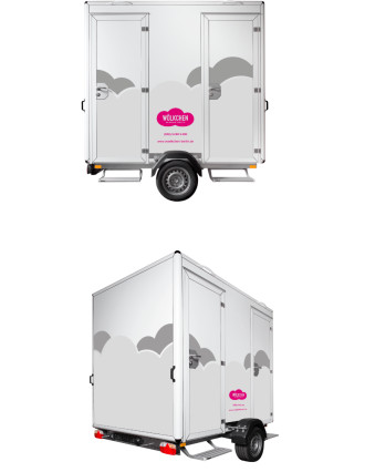 Toilettenwagen Mini Wolke auf Rädern Damen & Herren Potsdam