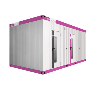 Toilettencontainer Wolke  4 x Damen & 2x Herren + Urinale WC Container 