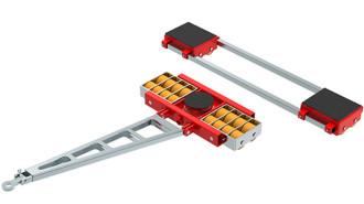 Schwerlastrollen ECO-Skate® 3-Punkt-Fahrwerk, Nutzlast 64.000 kg 