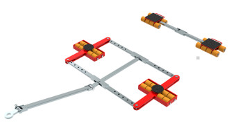 Schwerlastrollen ECO-Skate® 4-Punkt-Fahrwerk Nutzlast 24.000 kg 