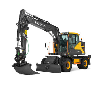 Mobilbagger Volvo EWR150E Kurzheckbagger 