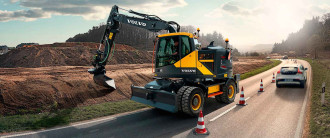 Mobilbagger Volvo EWR150E Kurzheckbagger