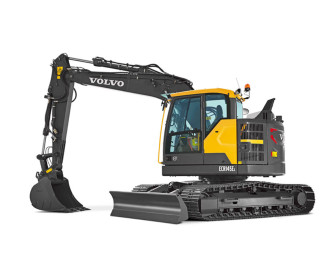 Volvo ECR145E Kurzheck Raupenbagger mit Planierschild Wien
